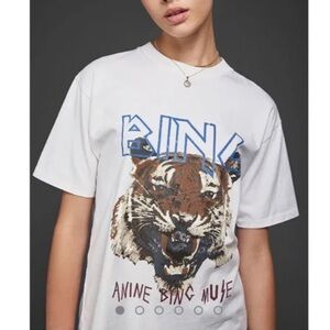 Anine Bing Tiger Graphic Tee size xs relaxed